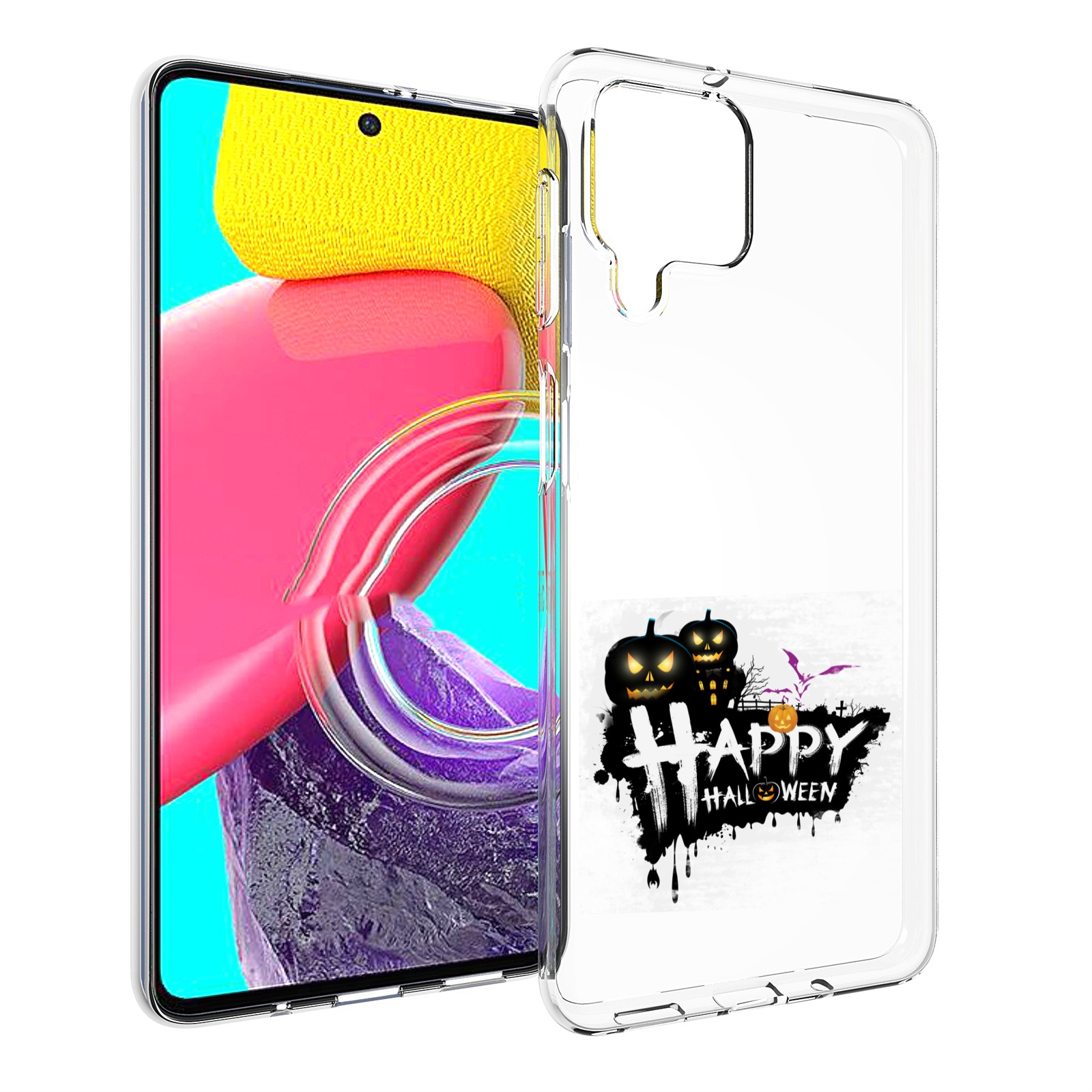 

Чехол Mypads Счастливого Хэллоуина Для Samsung Galaxy M53 (Sm-M536), Прозрачный, Tocco