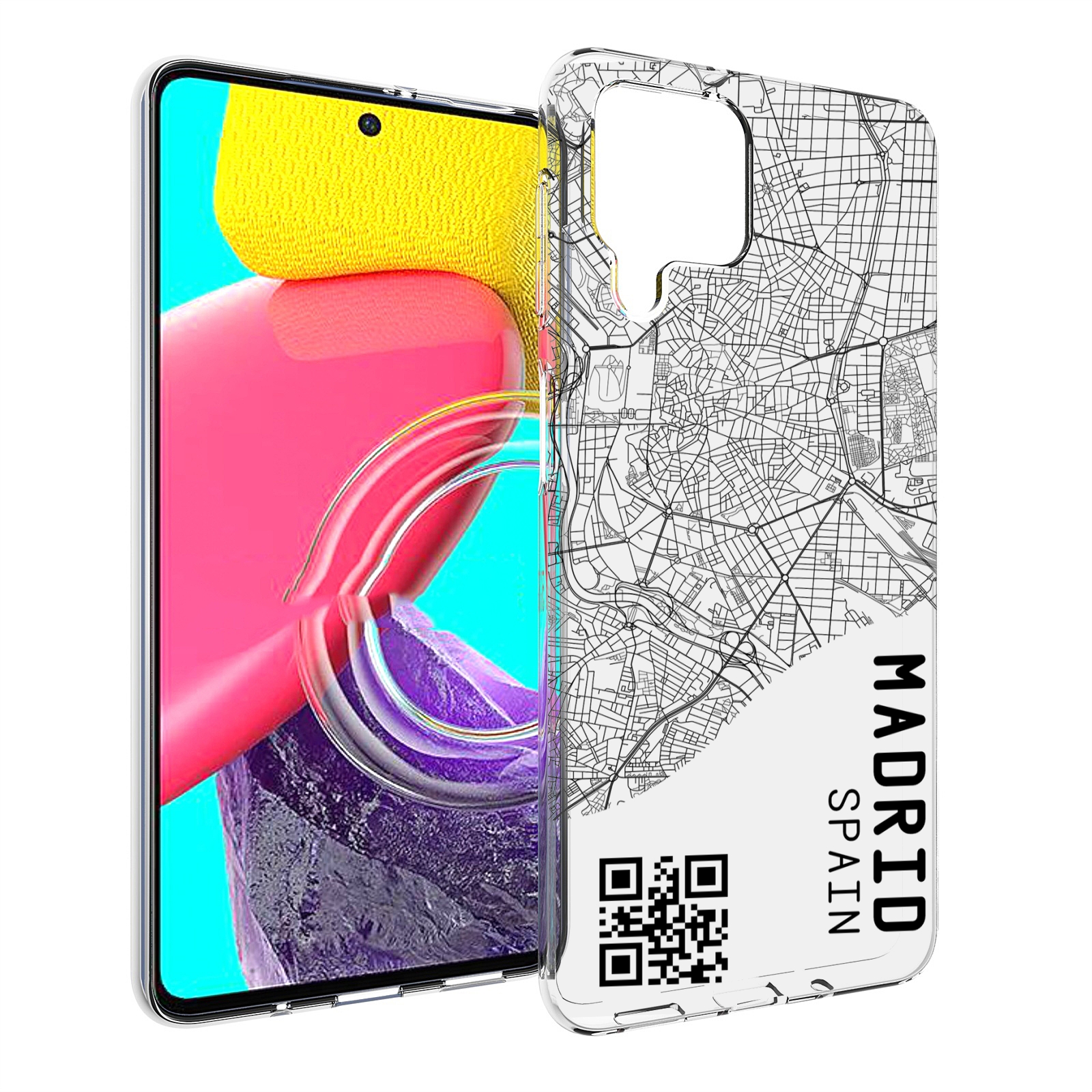 

Чехол Mypads Схема-Мадрид Для Samsung Galaxy M53 (Sm-M536), Прозрачный, Tocco