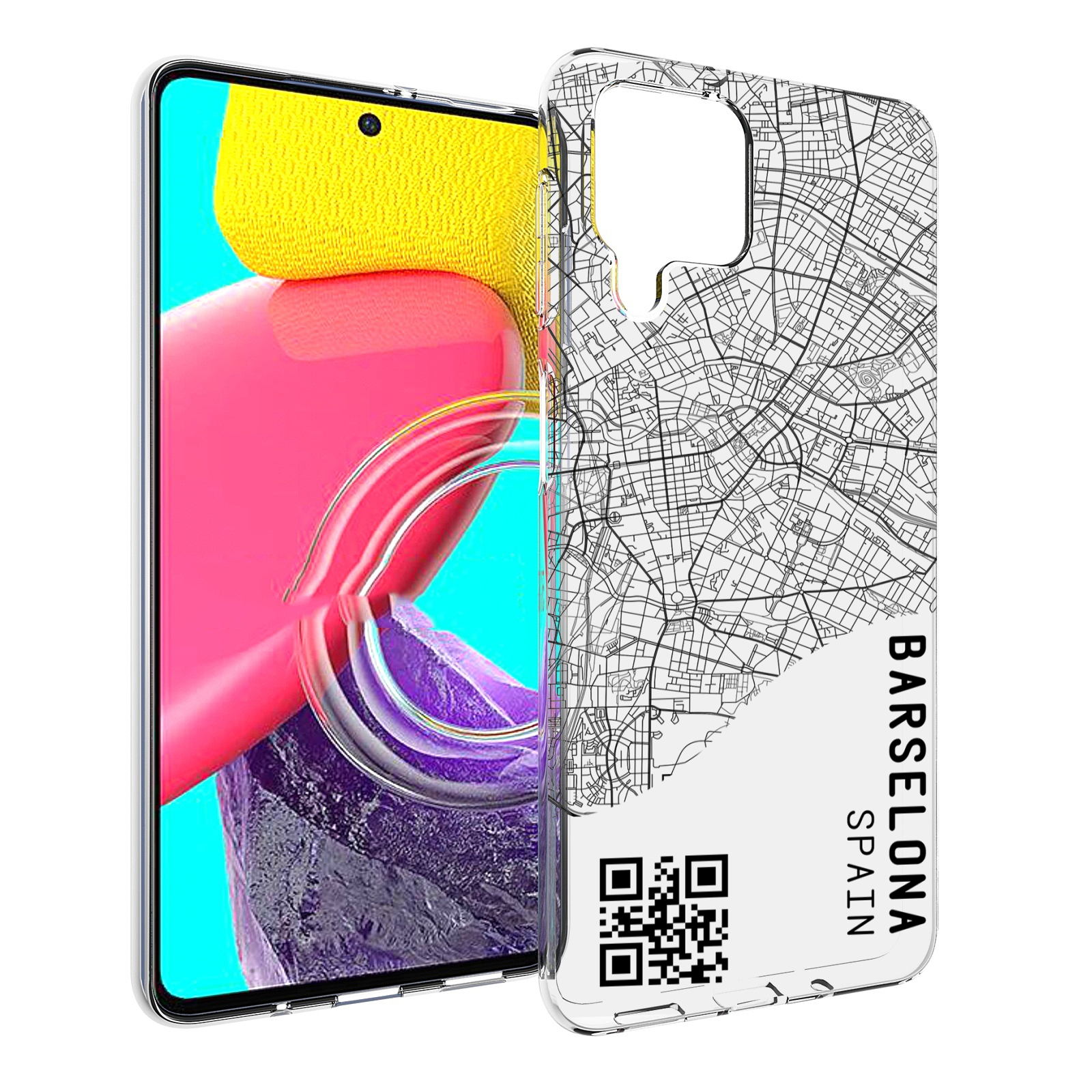 

Чехол Mypads Схема-Барселона Для Samsung Galaxy M53 (Sm-M536), Прозрачный, Tocco