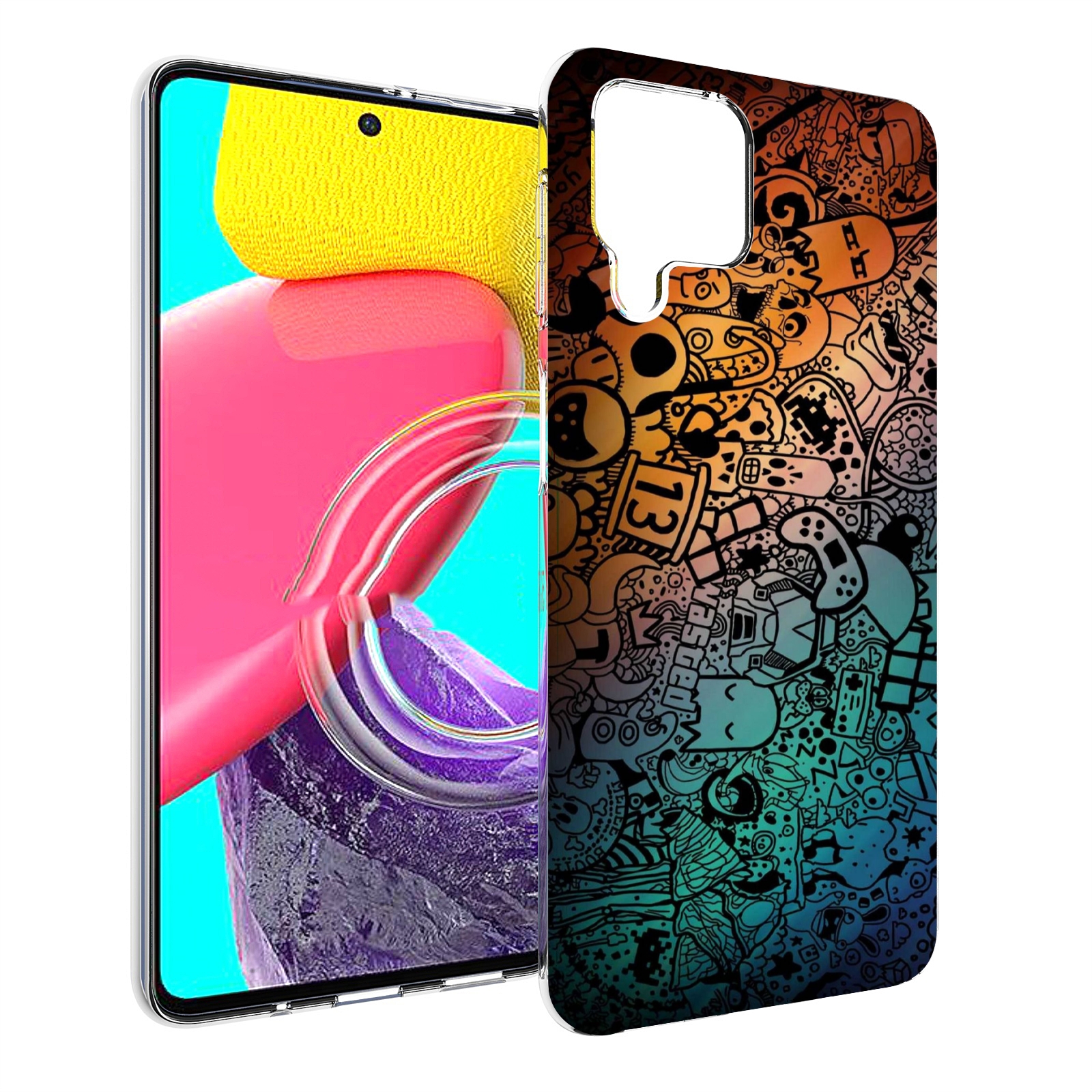 

Чехол Mypads Стикеты В Тени Для Samsung Galaxy M53 (Sm-M536), Прозрачный, Tocco
