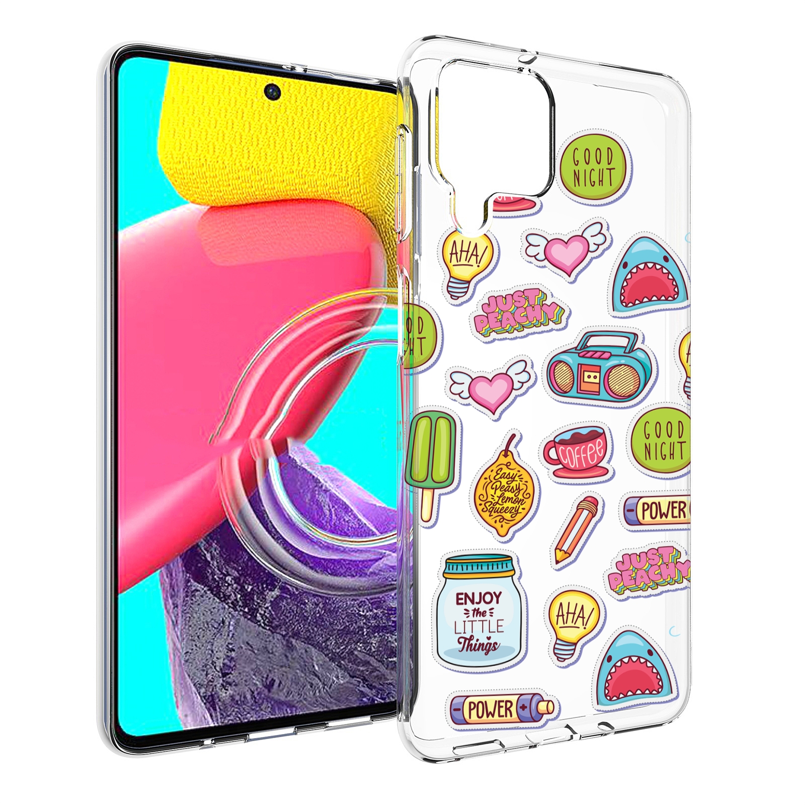 

Чехол Mypads Стикер-Пак Для Samsung Galaxy M53 (Sm-M536), Прозрачный, Tocco
