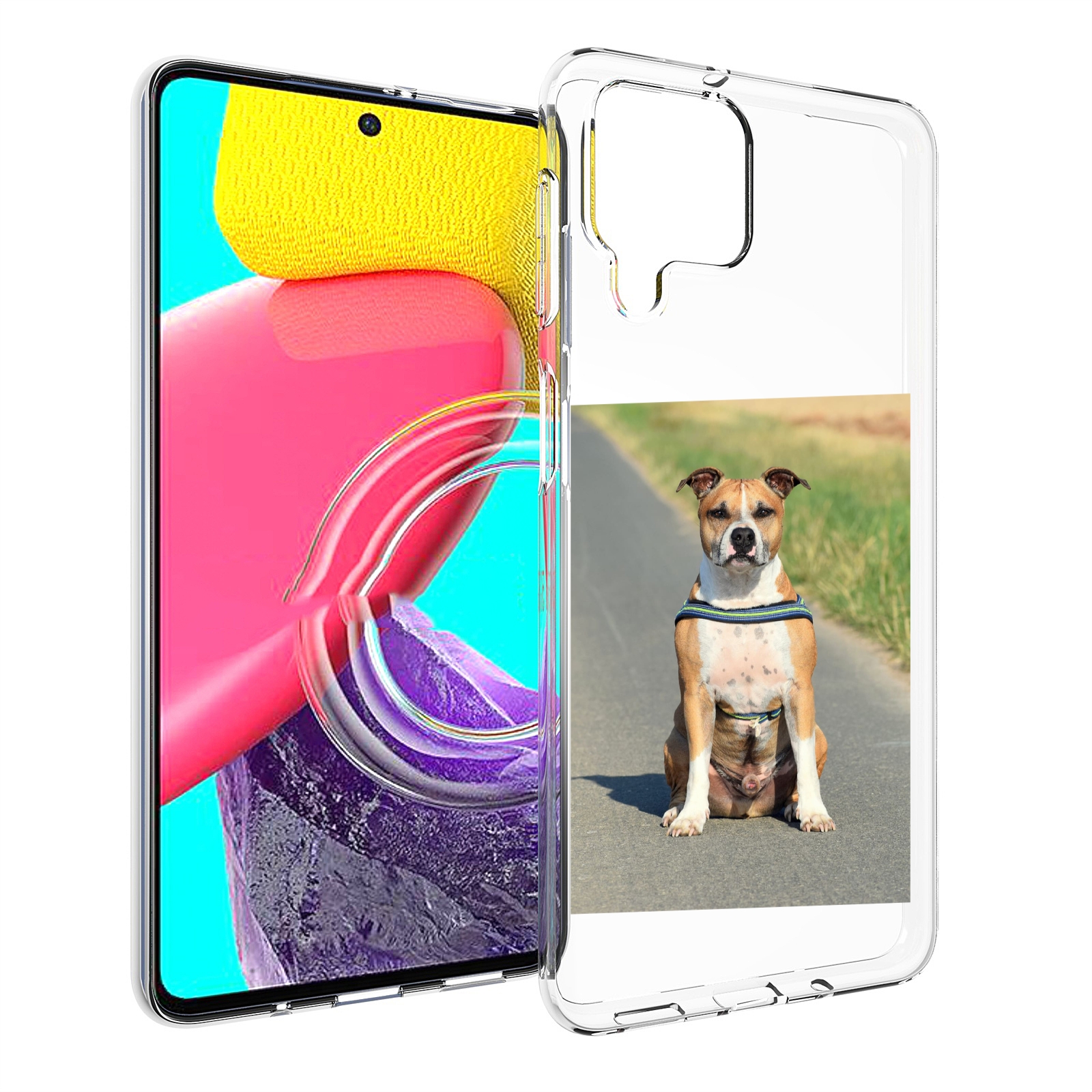 

Чехол Mypads Стаффорд Терьер Для Samsung Galaxy M53 (Sm-M536), Прозрачный, Tocco