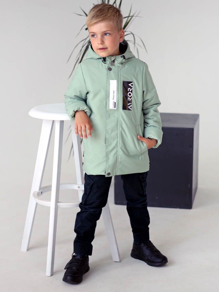 Куртка детская Аврора 895-У, зеленый, 122