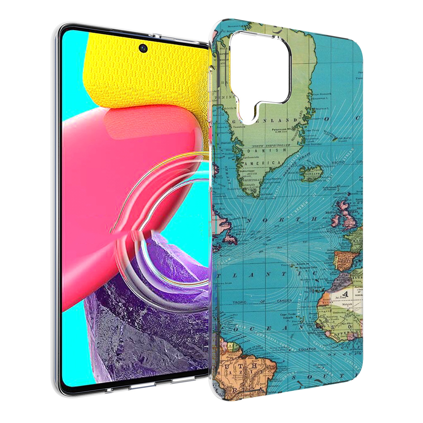 

Чехол Mypads Старая Карта Земли Для Samsung Galaxy M53 (Sm-M536), Прозрачный, Tocco