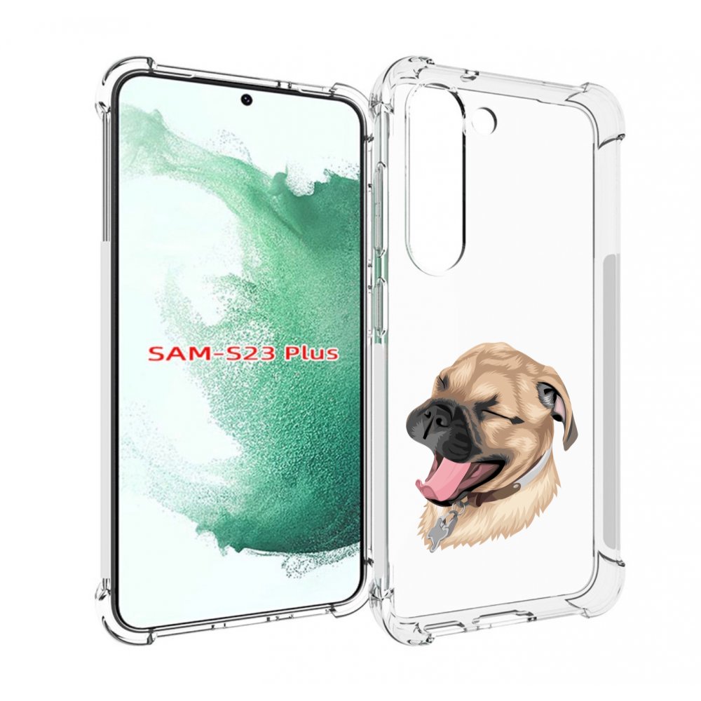 

Чехол MyPads очень-довольная-собака для Samsung Galaxy S23 Plus +, Прозрачный, Tocco