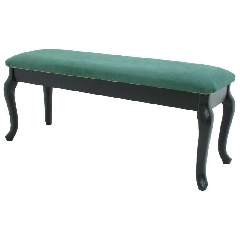 фото Банкетка мебелик вивальди с ящиком венге, ткань зеленый7606