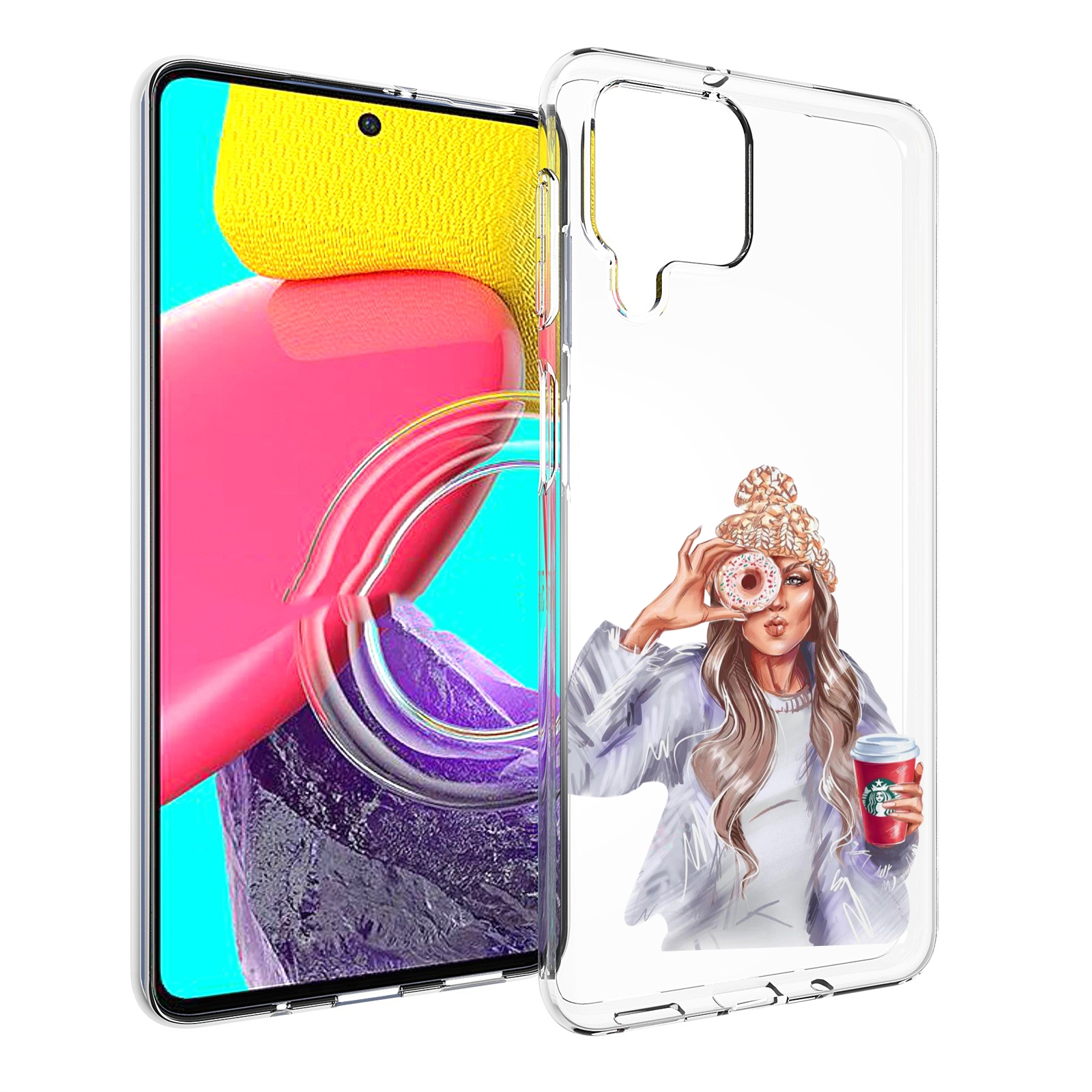 Чехол Mypads Современная-Девушка-В-Свитере Женский Для Samsung Galaxy M53 (Sm-M536)