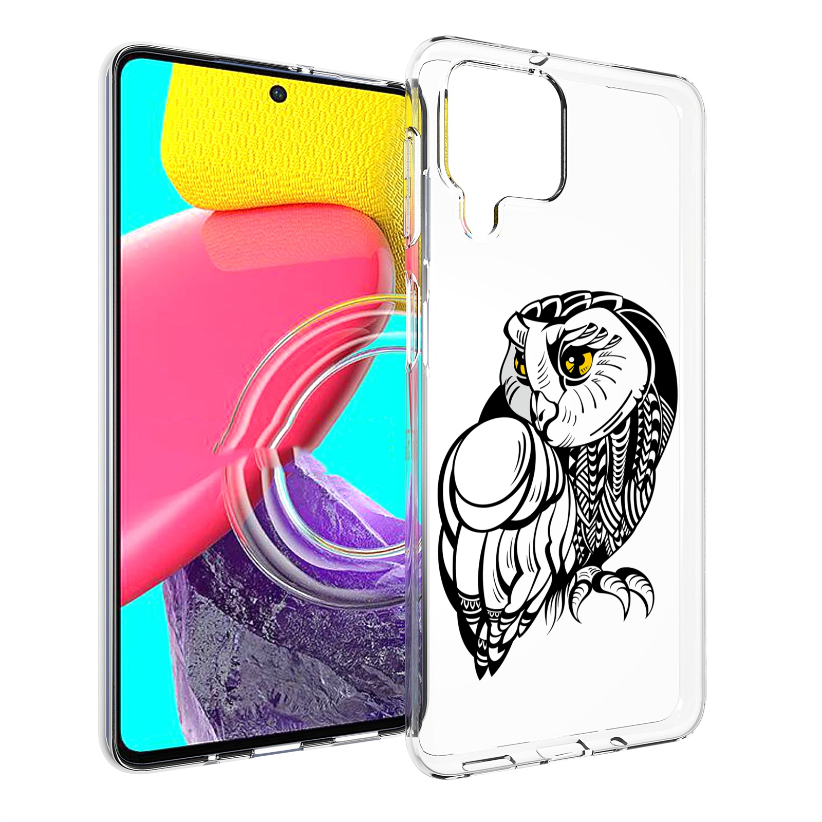 

Чехол Mypads Сова-Красотка Для Samsung Galaxy M53 (Sm-M536), Прозрачный, Tocco