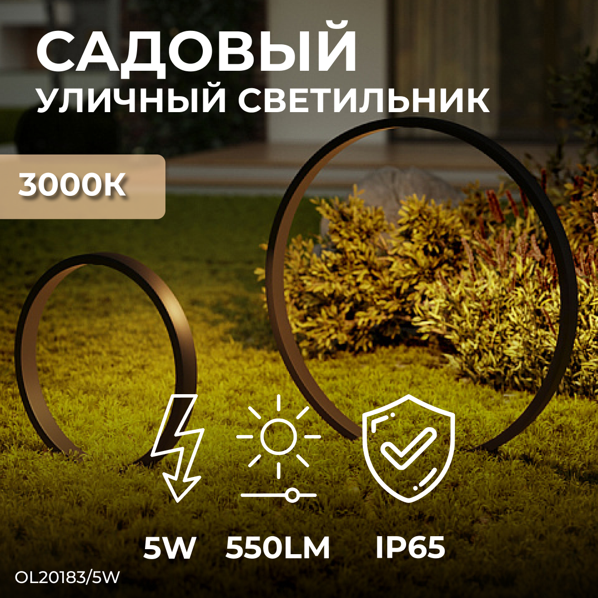 

Уличный светодиодный светильник Ledron OL20183/5W