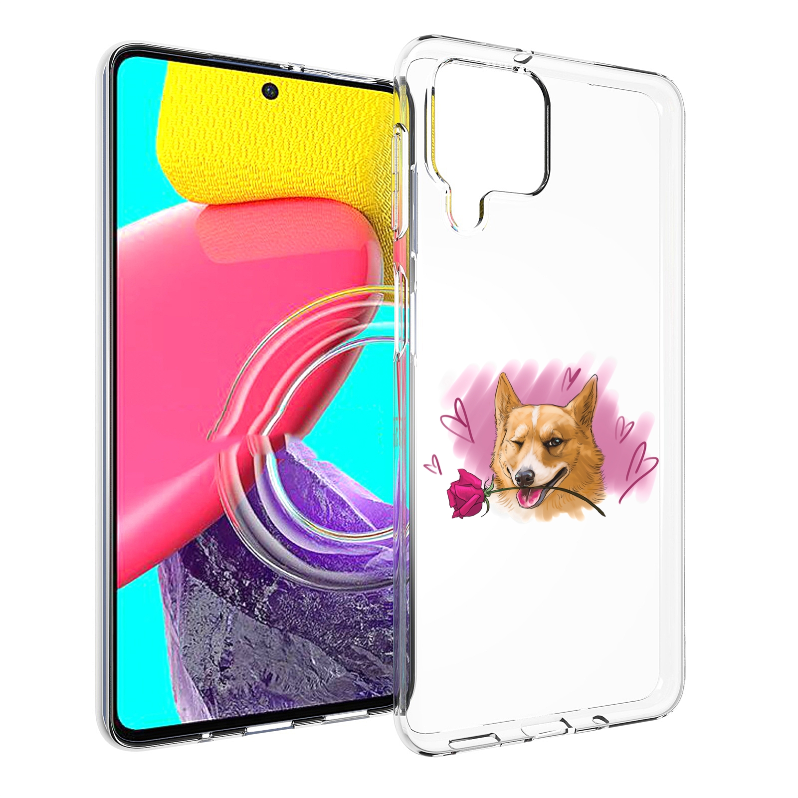

Чехол Mypads Собачка-С-Розочкой Для Samsung Galaxy M53 (Sm-M536), Прозрачный, Tocco