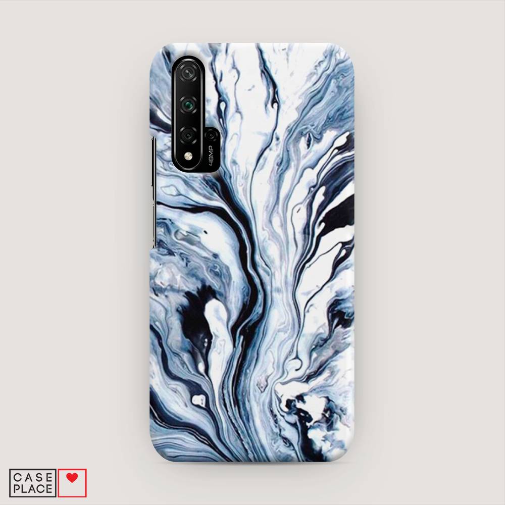 фото Чехол awog "голубой минерал мрамор" для honor 20