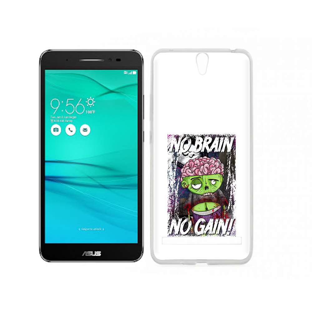 

Чехол MyPads Tocco для Asus ZenFone Go (ZB690KG) глупый зомби, Прозрачный, Tocco