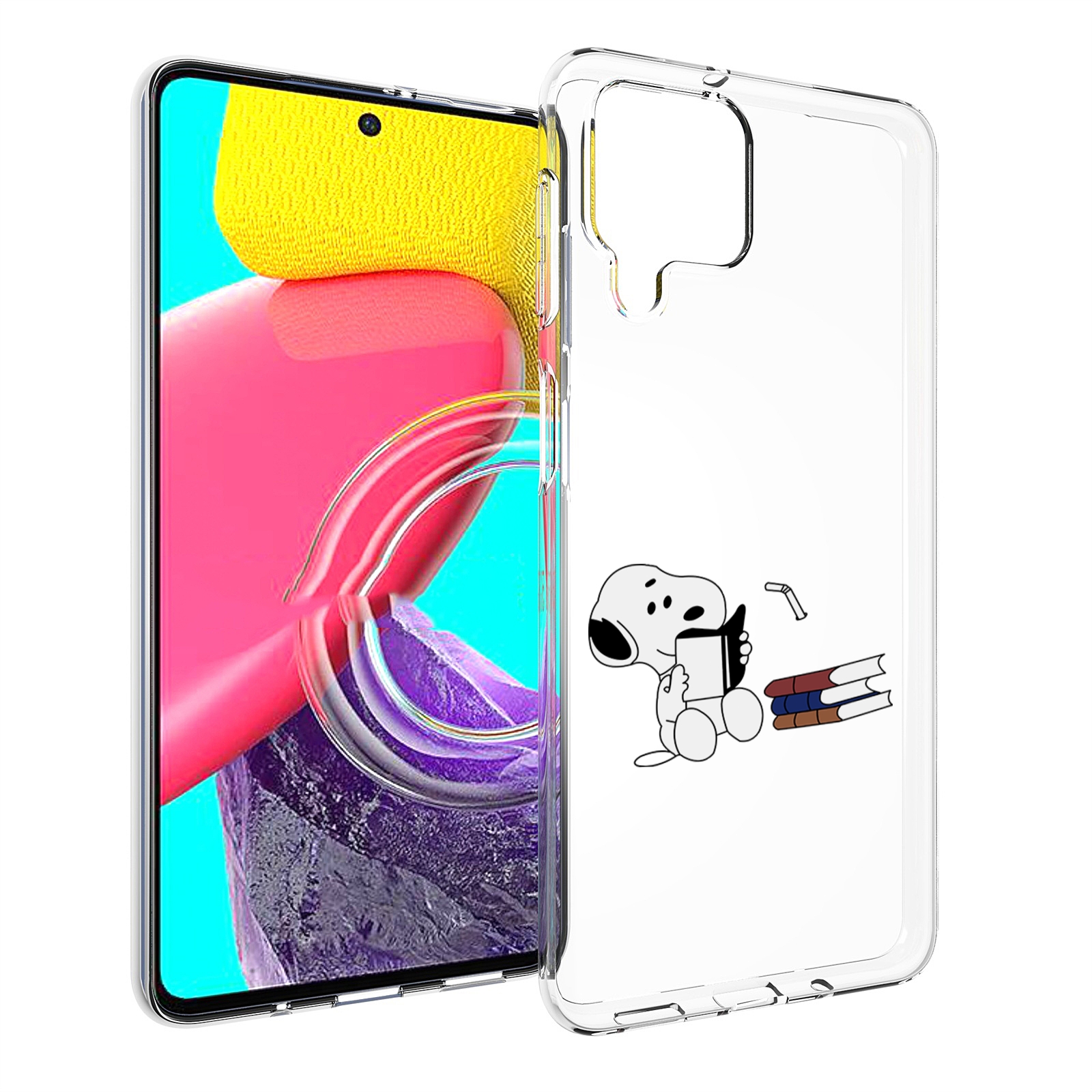 

Чехол Mypads Собака-С-Книжками Для Samsung Galaxy M53 (Sm-M536), Прозрачный, Tocco