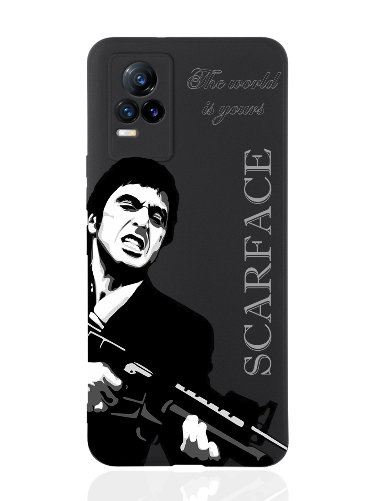 фото Чехол musthavecase для vivo v21e scarface tony montana/ лицо со шрамом черный