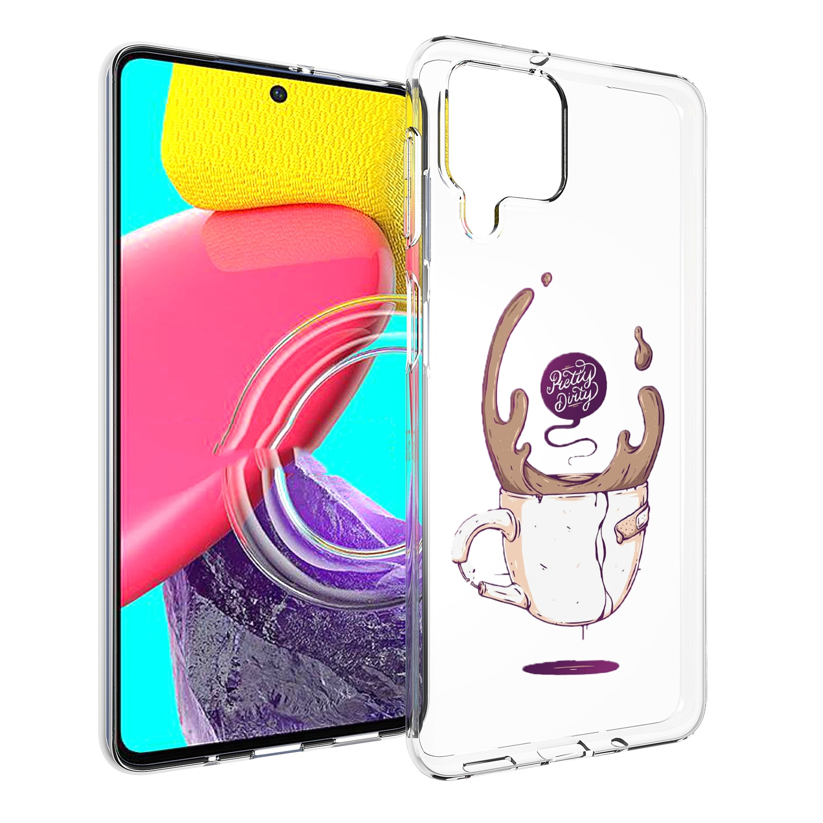 

Чехол Mypads Сломанный Стаканчик Для Samsung Galaxy M53 (Sm-M536), Прозрачный, Tocco
