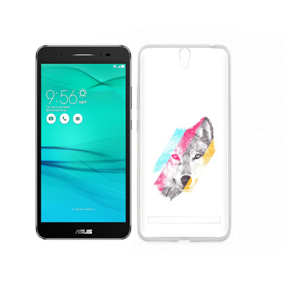 

Чехол MyPads Tocco для Asus ZenFone Go (ZB690KG) волк градиент, Прозрачный, Tocco
