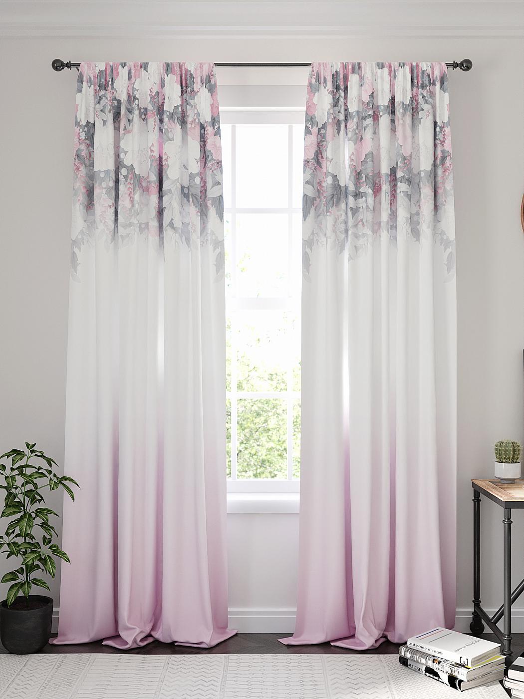 

Комплекты штор AT HOME Лигневис (розовый) высота 270 см, ширина 150 см, Белый, 955147