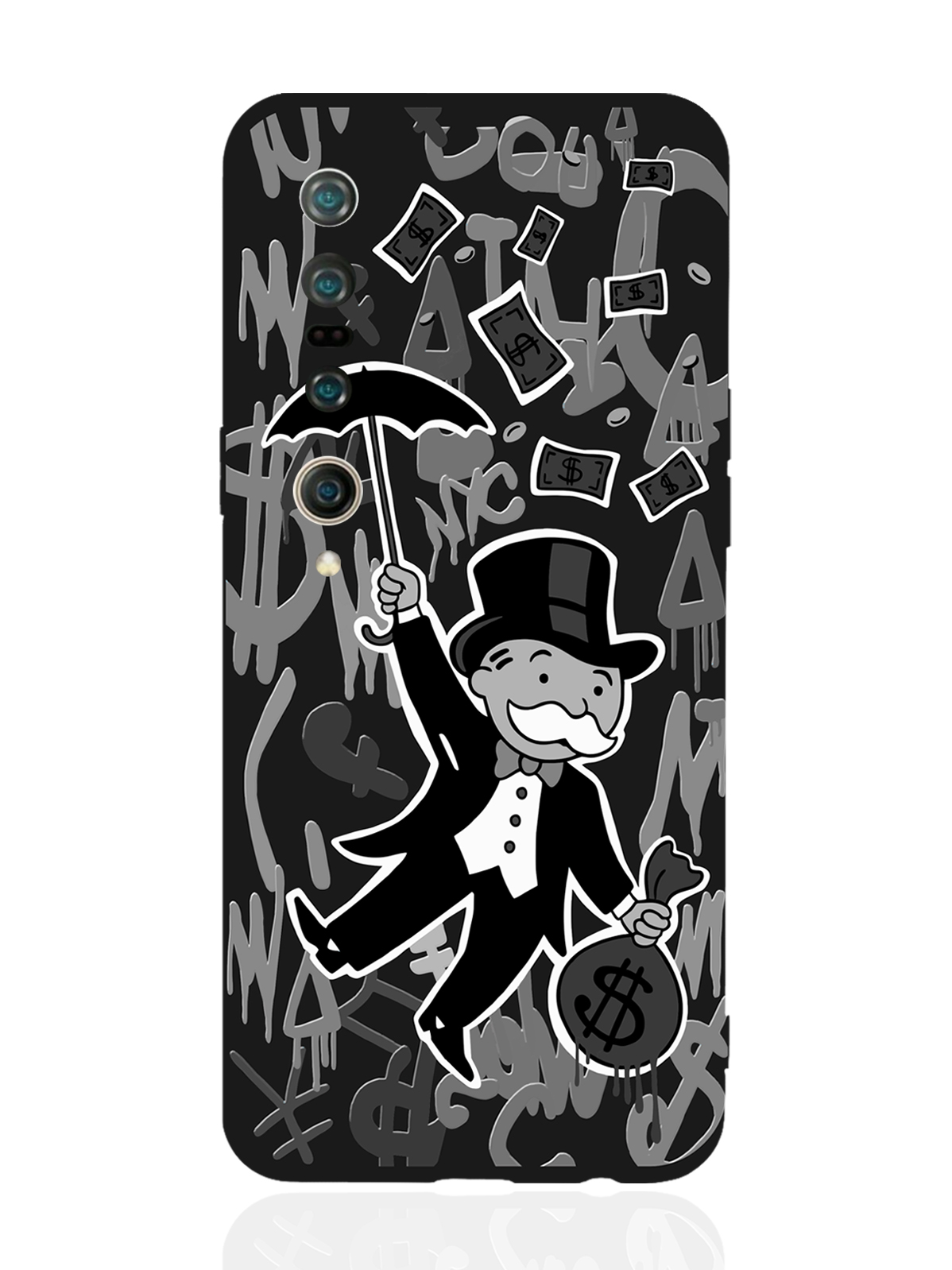 

Чехол MustHaveCase для Xiaomi Mi 10 Pro Monopoly Black Edition черный, Серый;черный