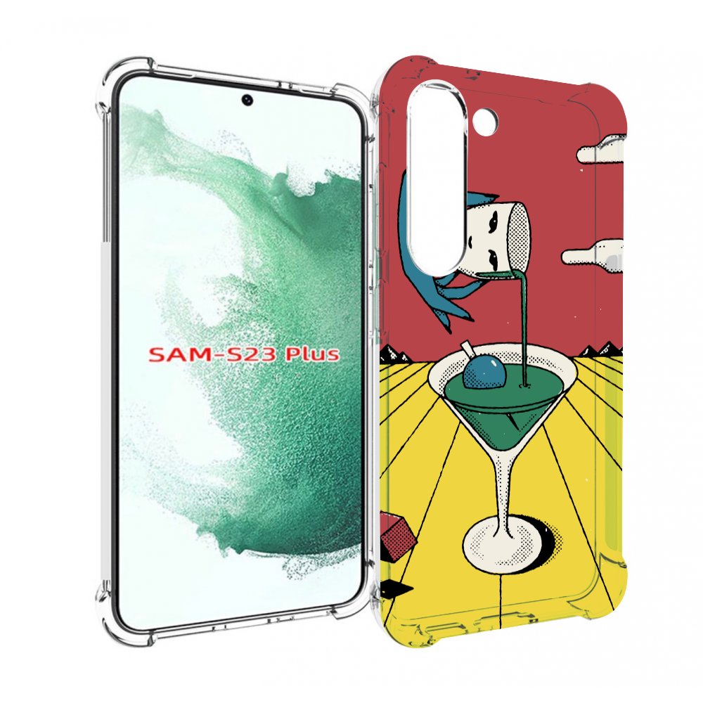 

Чехол MyPads необычный напиток для Samsung Galaxy S23 Plus +, Прозрачный, Tocco