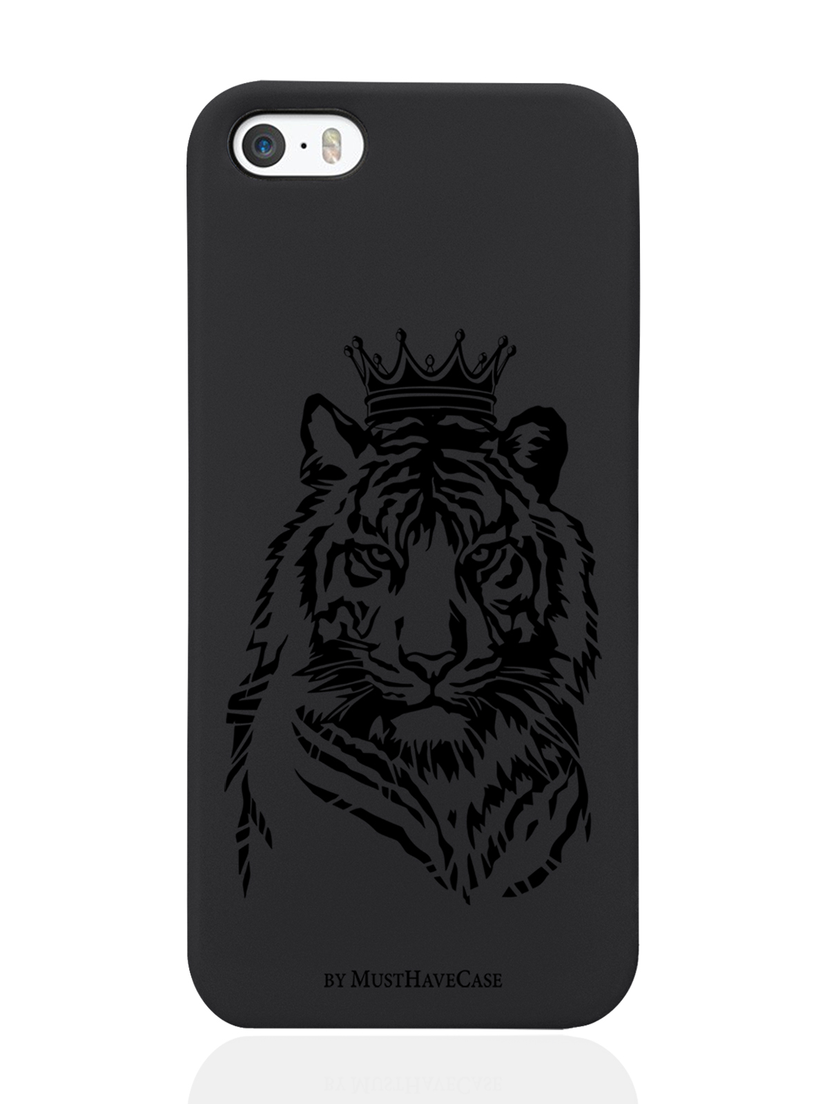

Чехол MustHaveCase для iPhone 5/5s Тигр с Короной черный