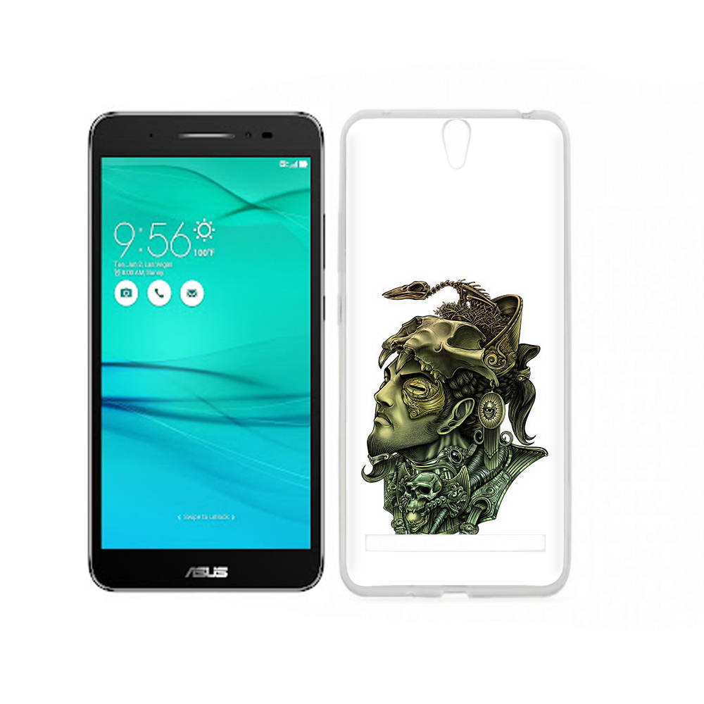 Чехол MyPads Tocco для Asus ZenFone Go (ZB690KG) бронзовый воин