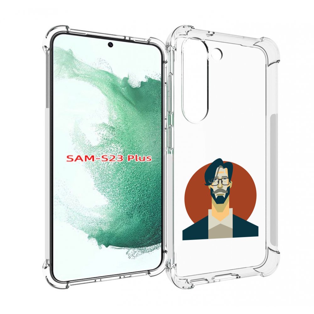 

Чехол MyPads мужичек-в-очках для Samsung Galaxy S23 Plus +, Прозрачный, Tocco