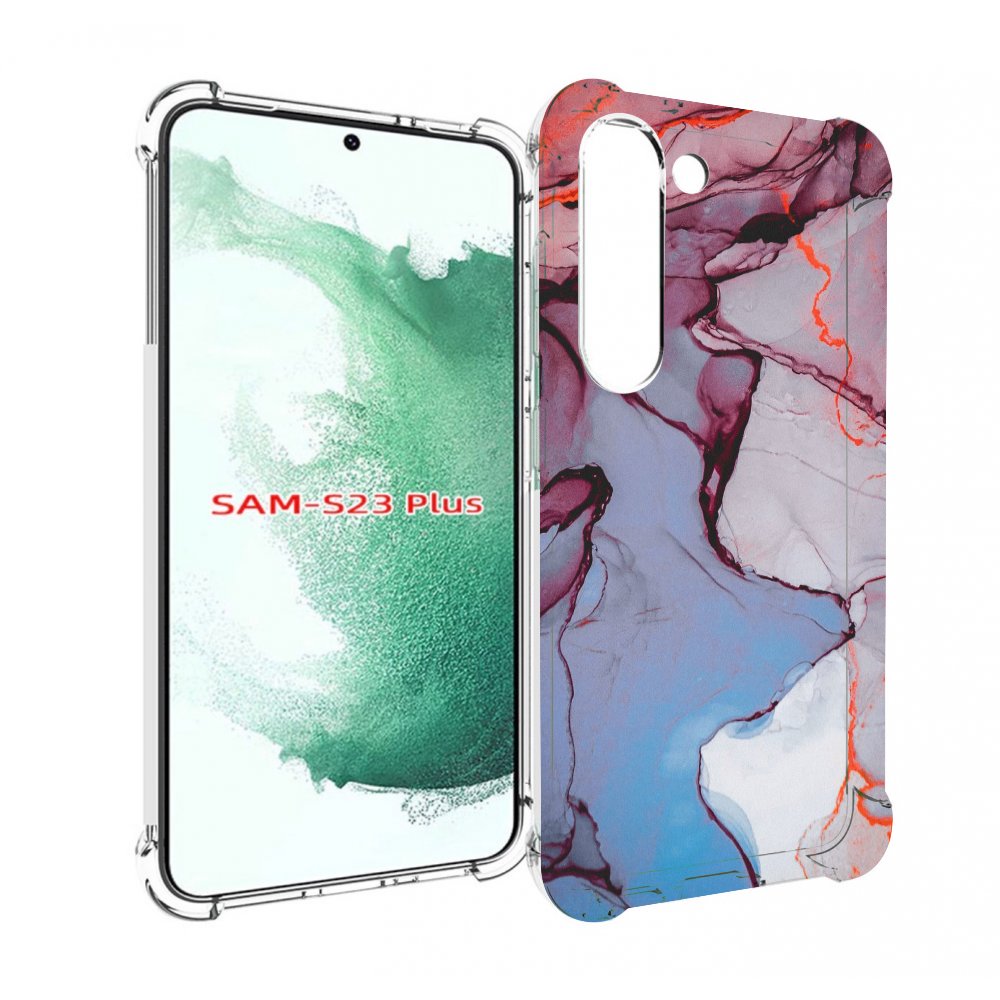 Чехол MyPads мраморный рисунок для Samsung Galaxy S23 Plus +