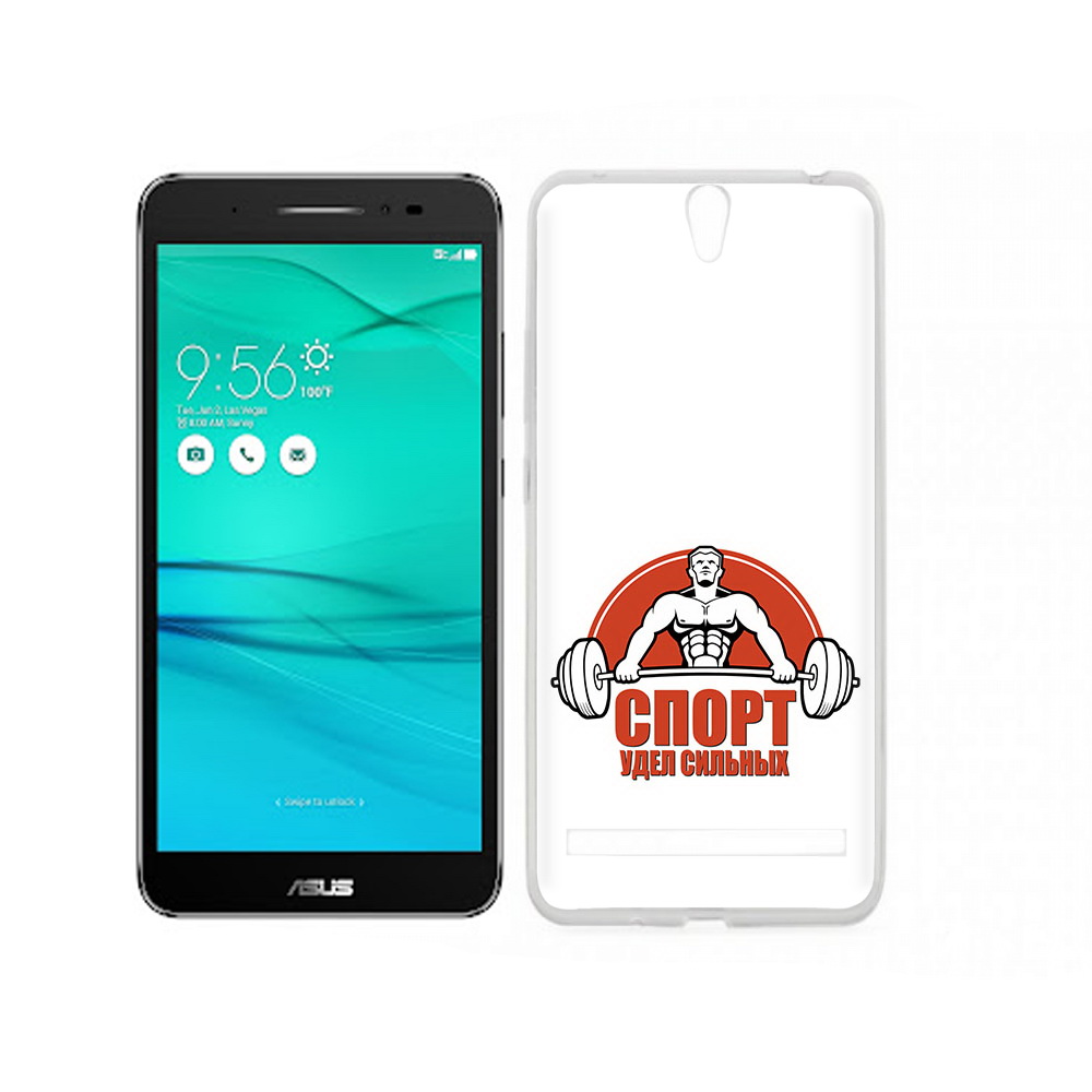 

Чехол MyPads Tocco для Asus ZenFone Go (ZB690KG) бодибилдинг спорт, Прозрачный, Tocco