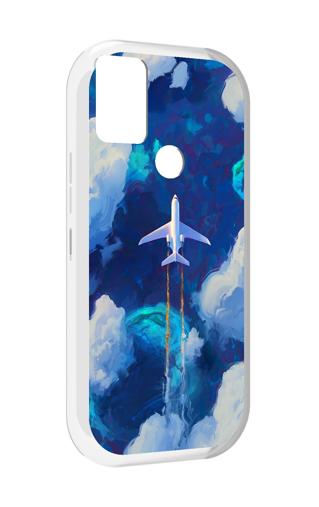 

Чехол MyPads самолет-в-небе-рисунок для UMIDIGI A9, Прозрачный, Tocco