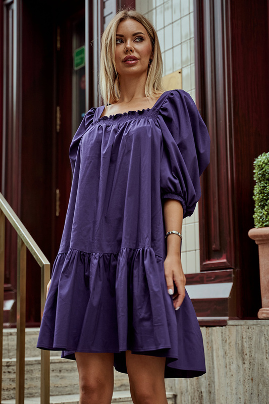 фото Платье женское avemod av 977 фиолетовое 48