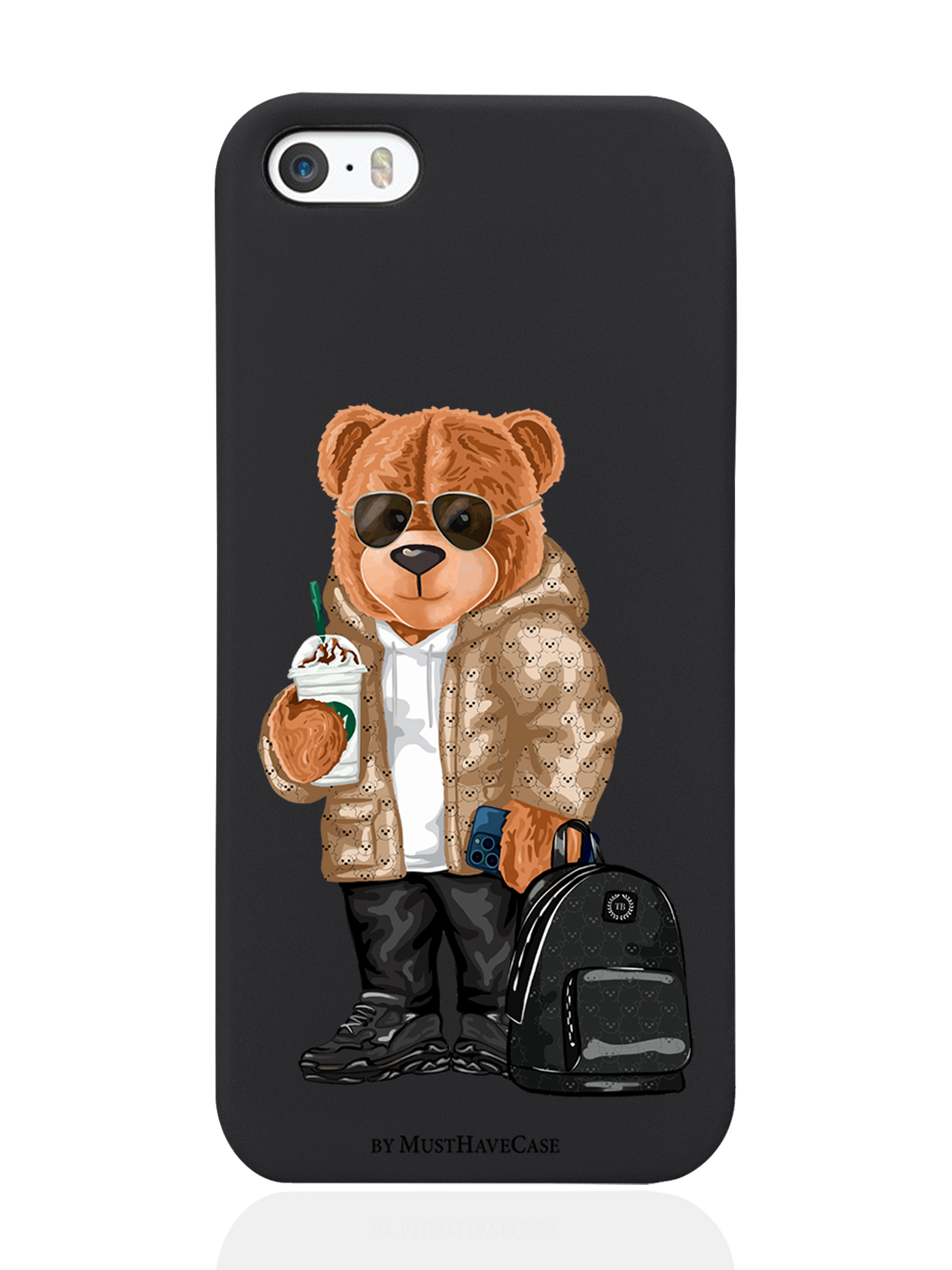 фото Чехол musthavecase для iphone 5/5s tony style в очках черный