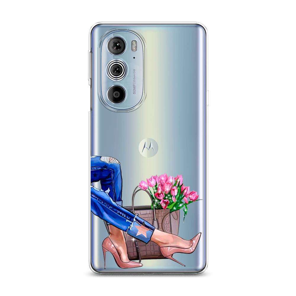 

Чехол Awog на Motorola Edge 30 Pro "Каблучки", Разноцветный, 243350-7