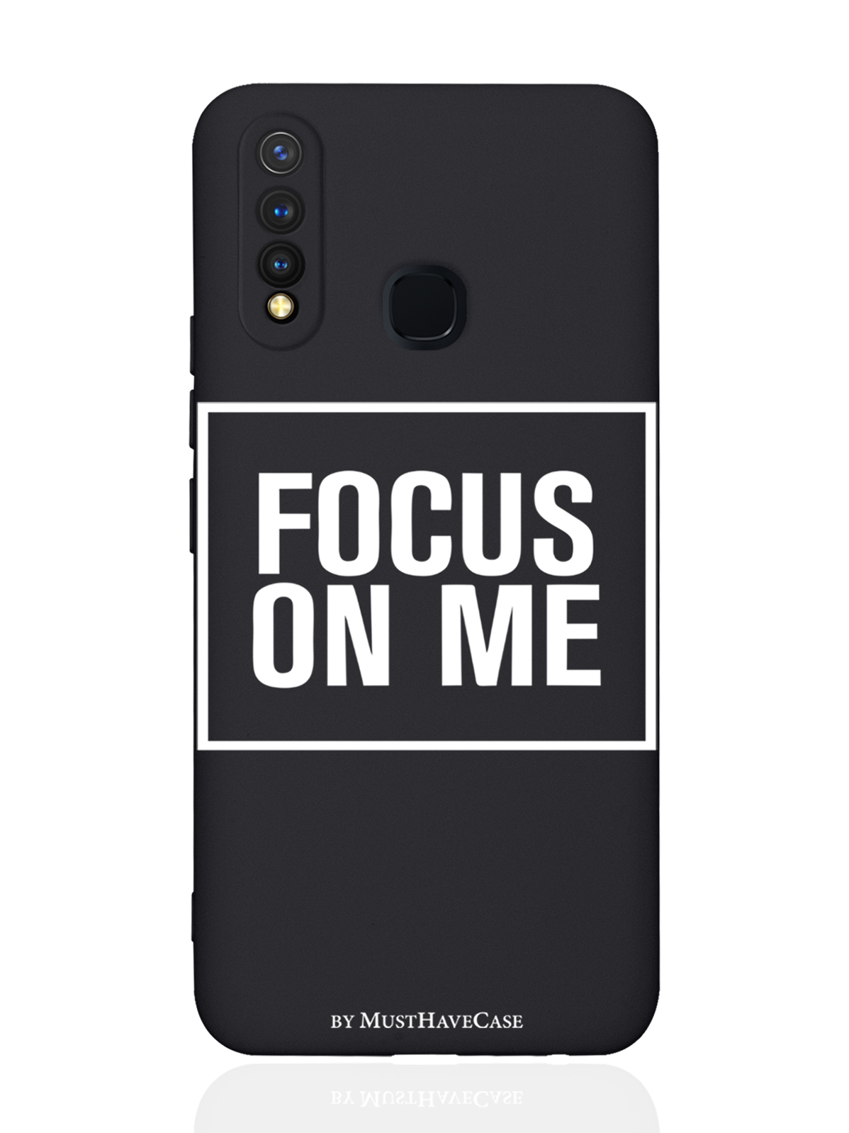 

Чехол MustHaveCase для Vivo Y19/U3 Focus on me черный, Черный;белый