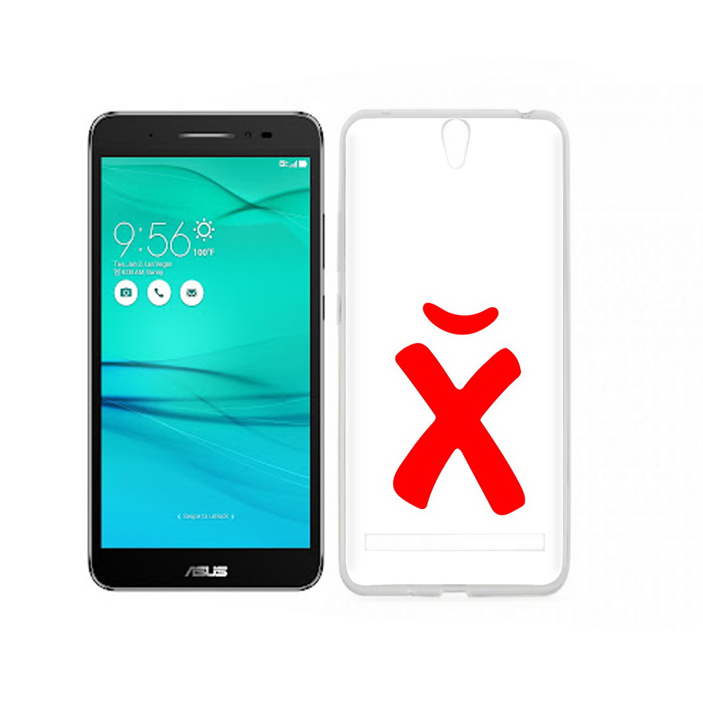 

Чехол MyPads Tocco для Asus ZenFone Go (ZB690KG) абстракция буква х, Прозрачный, Tocco