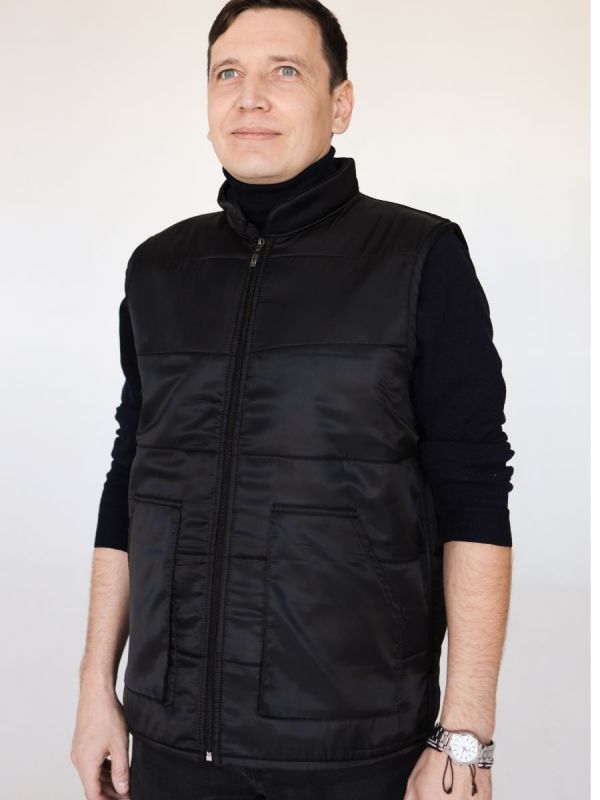 

Утепленный жилет мужской NoBrand 131796 синий 60 RU, 131796