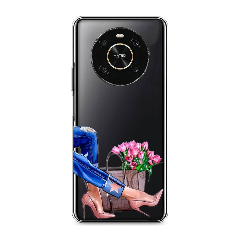 

Чехол Awog на Honor X9 4G/Magic4 Lite 4G "Каблучки", Разноцветный, 6108150-7
