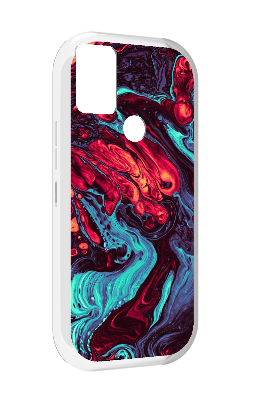 

Чехол MyPads разбавленная краска для UMIDIGI A9, Прозрачный, Tocco