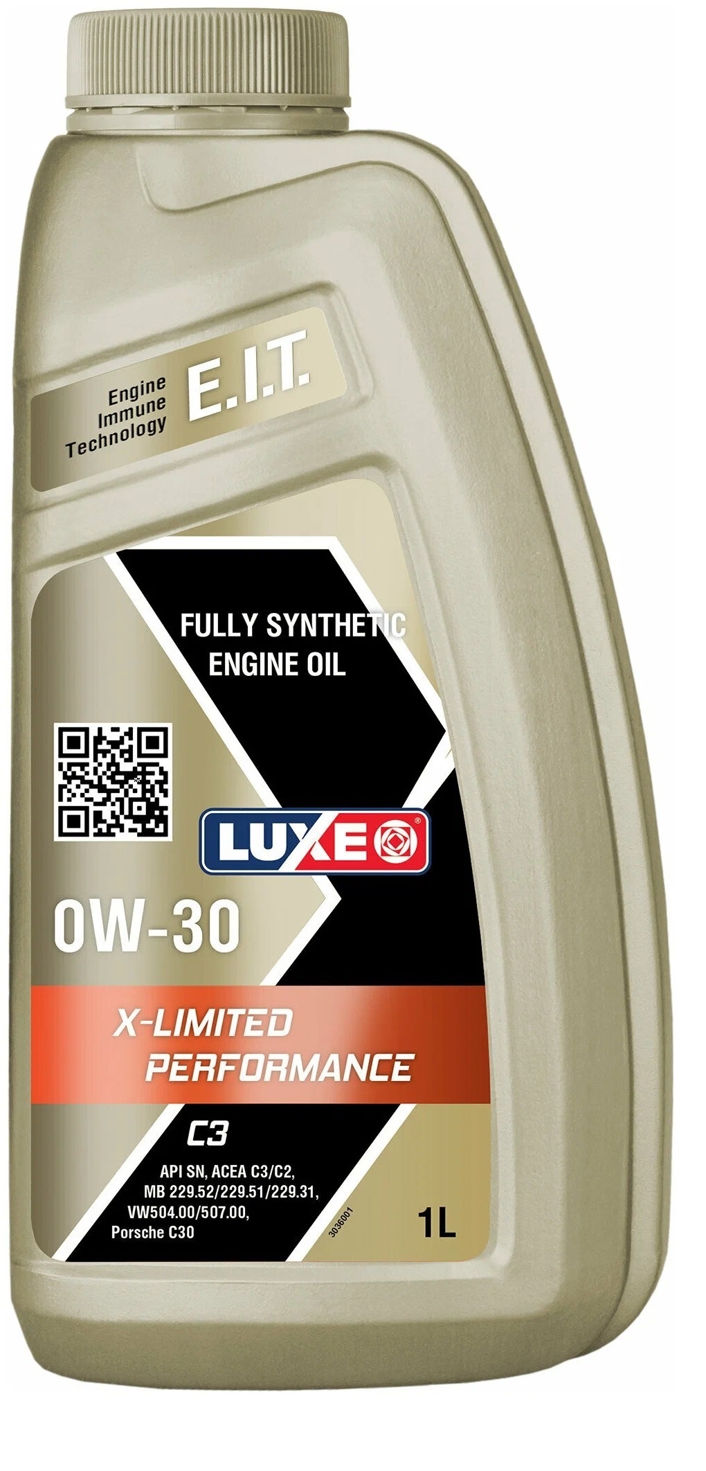 

Моторное масло Luxe синтетическое X-Limited Performance 0w30 C3 1л