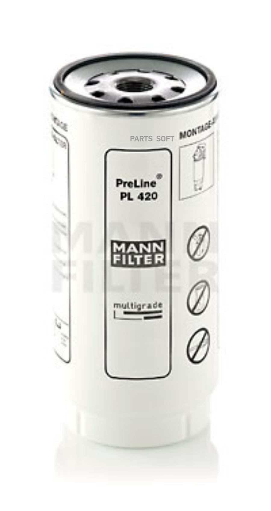 

Элемент фильтрующий КАМАЗ топливный ЕВРО (для PreLine PL 420) MANN+HAMMEL