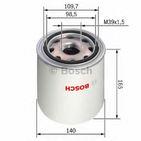 

0 986 628 255_картридж Осушителя!С Маслоотделителем M39x1.5 Lh 14bar H165mm Rvi Midlum,Vol