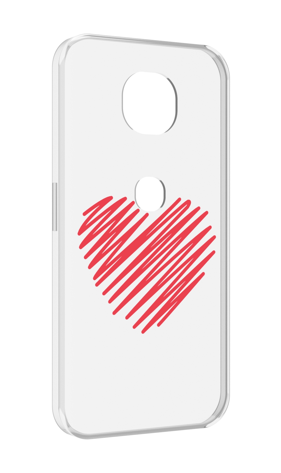 

Чехол MyPads сердечко-одной-линией для Motorola Moto G5S (XT1799-2), Прозрачный, Tocco