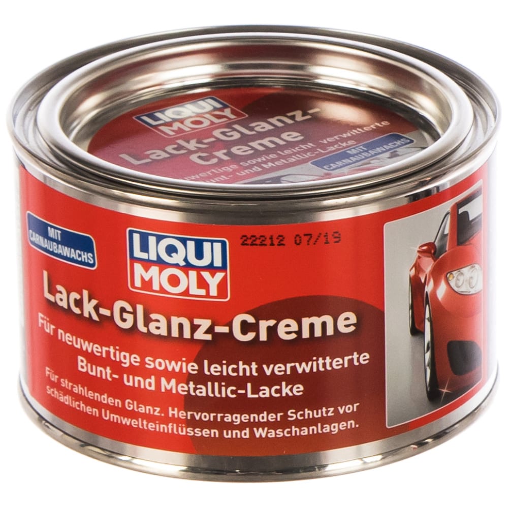 Полироль для глянцевых поверхностей LIQUI MOLY Lack-Glanz-Creme