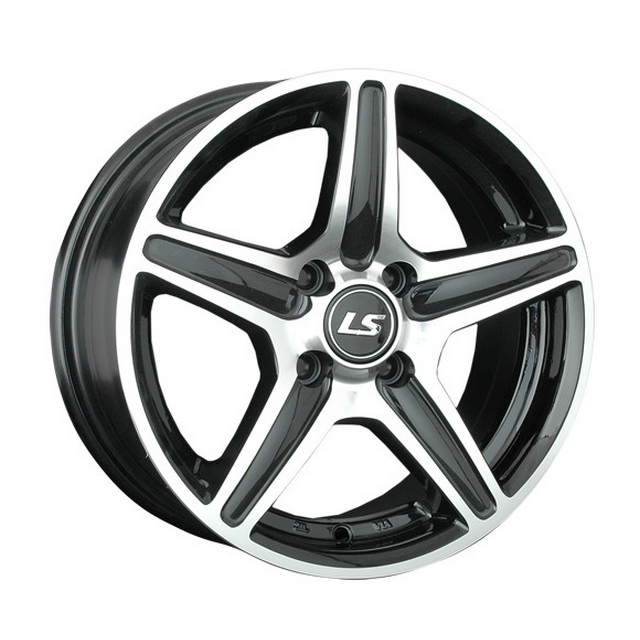 

Колесный диск LS 345 (BKF) 7xR16 ET38 5*114.3 D73.1, Черный;серебристый