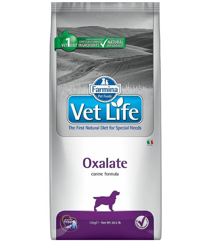 фото Сухой корм для собак farmina vet life oxalate, при цистите, злаки, 12кг