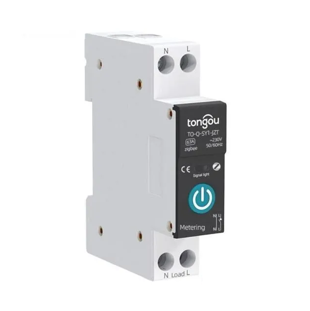 

Автоматический выключатель на DIN рейку Tuya Zigbee 10А с измерением мощности