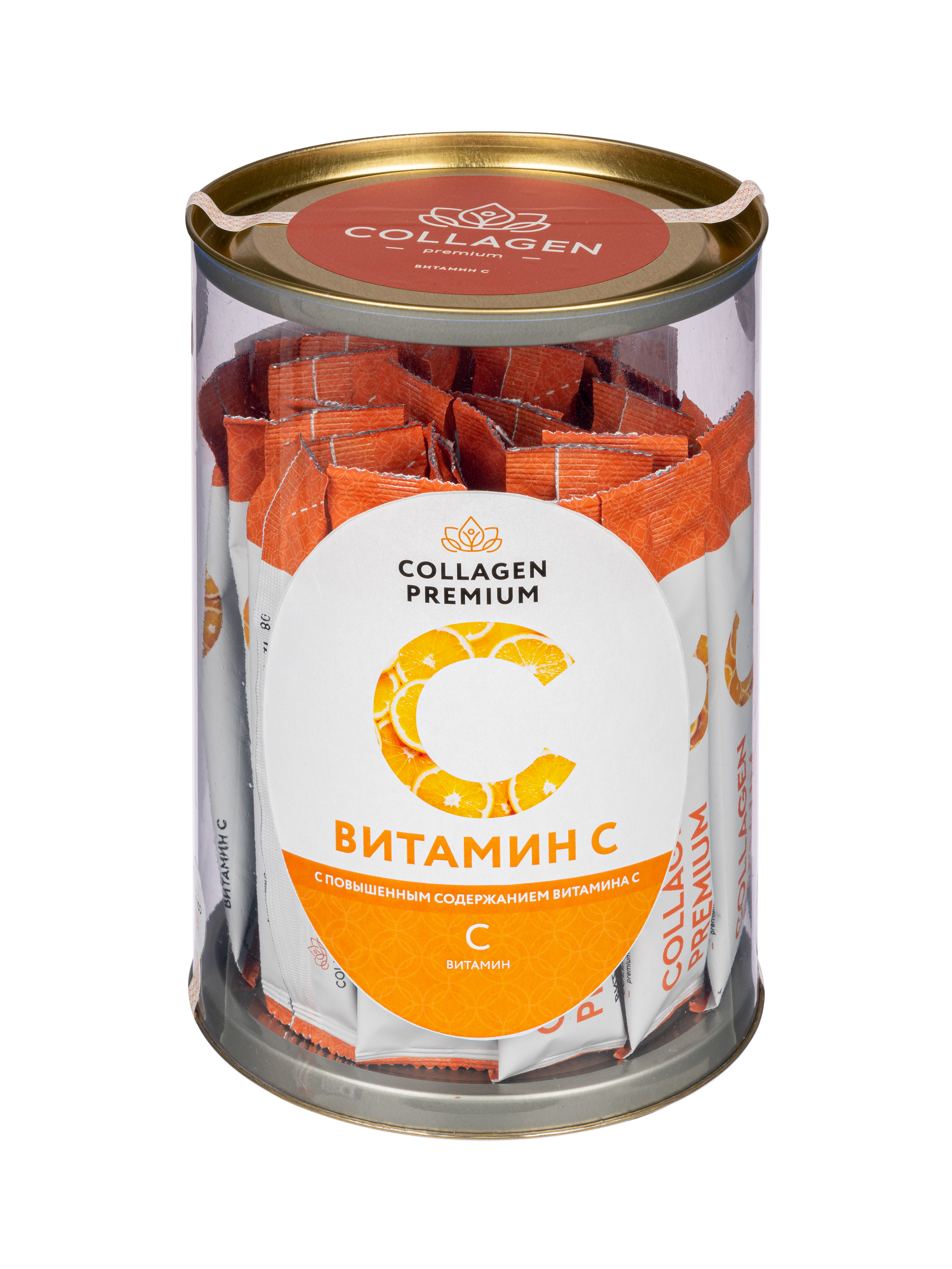 

Пищевой коллаген Collagen Premium с витамином С саше 31 шт., Стики