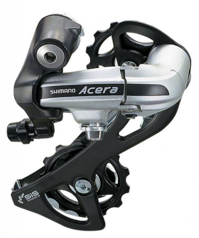 

Перек-ль задний Shimano Acera, M360, SGS, 7/8ск., серебр., Acera