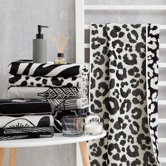

Полотенце махровое Этель Leopard чёрный, 50х90 см, 100% хл, велюр, 420 гр/м2