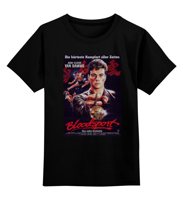 

Детская футболка Printio Bloodsport / кровавый спорт цв.черный р.152, 0000000750612