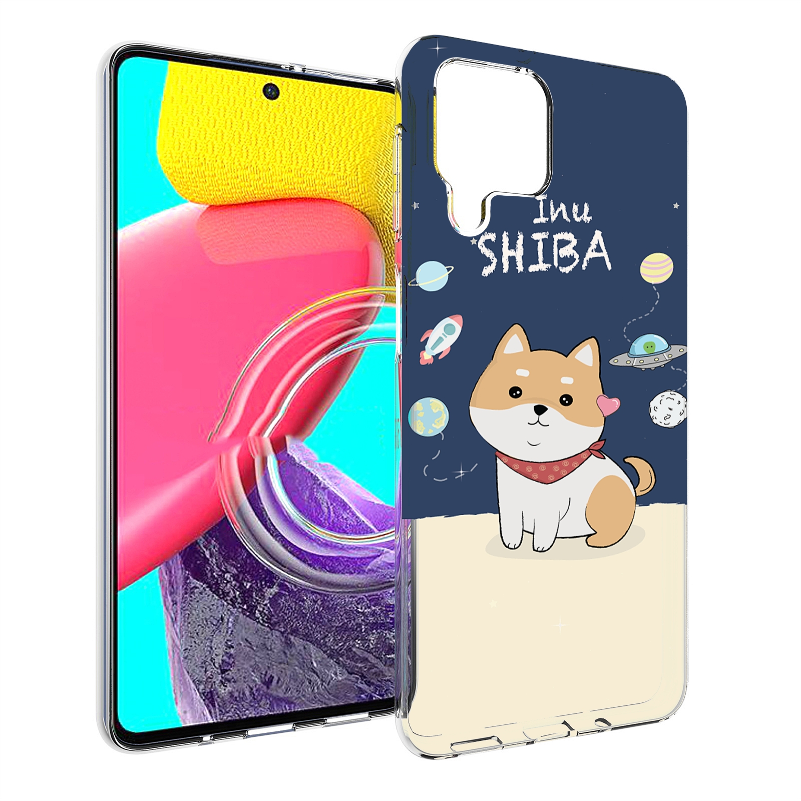 

Чехол Mypads Сиба-Шиба-Ину Для Samsung Galaxy M53 (Sm-M536), Прозрачный, Tocco